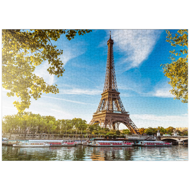 Darstellung des Puzzle Motivs puzzleplate Eiffelturm, Paris. Frankreich 1000 Puzzle