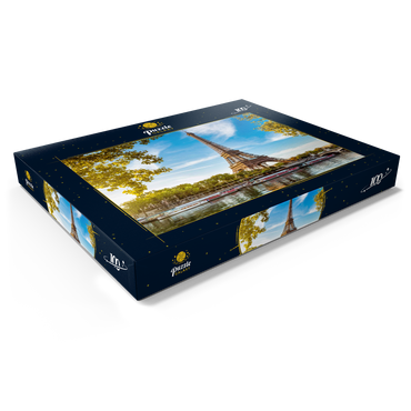 Darstellung des Puzzle Motivs Eiffelturm, Paris. Frankreich 100 Puzzle Schachtel Ansicht1
