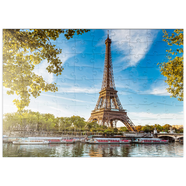 Darstellung des Puzzle Motivs puzzleplate Eiffelturm, Paris. Frankreich 100 Puzzle