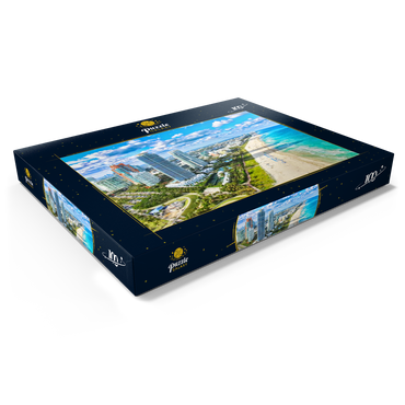 Darstellung des Puzzle Motivs South Beach, Miami Beach, Florida, USA 100 Puzzle Schachtel Ansicht1