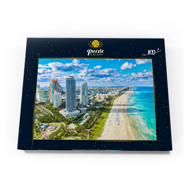 Darstellung des Puzzle Motivs South Beach, Miami Beach, Florida, USA 100 Puzzle Schachtel Ansicht3
