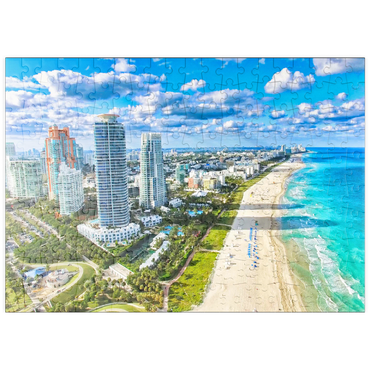 Darstellung des Puzzle Motivs puzzleplate South Beach, Miami Beach, Florida, USA 200 Puzzle