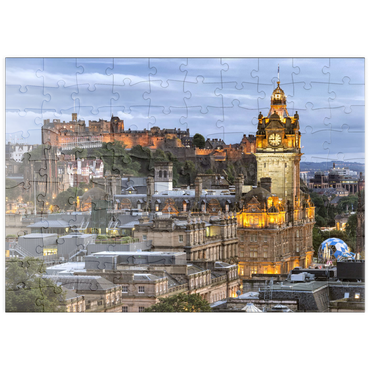 Darstellung des Puzzle Motivs puzzleplate Edinburgh, Schottland 100 Puzzle