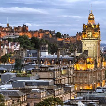 Darstellung des Puzzle Motivs Edinburgh, Schottland 100 Puzzle 3D Modell