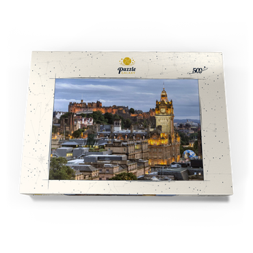 Darstellung des Puzzle Motivs Edinburgh, Schottland 500 Puzzle Schachtel Ansicht3
