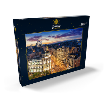 Darstellung des Puzzle Motivs Skyline von Madrid, Spanien 200 Puzzle Schachtel Ansicht2