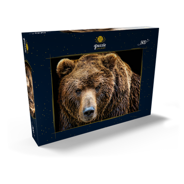 Darstellung des Puzzle Motivs Braunbär (Ursus arctos beringianus) 500 Puzzle Schachtel Ansicht2