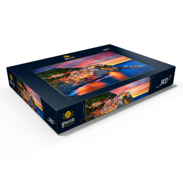 Darstellung des Puzzle Motivs Berühmte Stadt Manarola in Italien - Cinque Terre, Ligurien 500 Puzzle Schachtel Ansicht1
