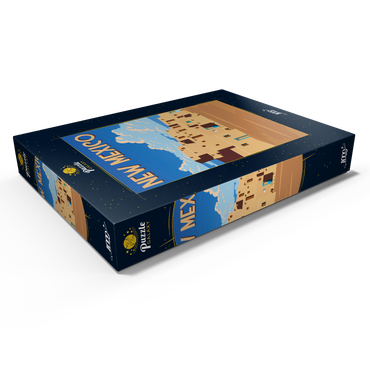 Darstellung des Puzzle Motivs New Mexico, USA, Art Deco style Vintage Poster, Illustration 1000 Puzzle Schachtel Ansicht1