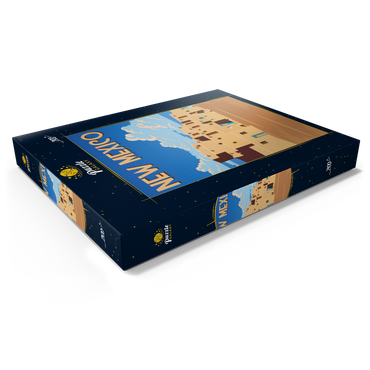 Darstellung des Puzzle Motivs New Mexico, USA, Art Deco style Vintage Poster, Illustration 200 Puzzle Schachtel Ansicht1