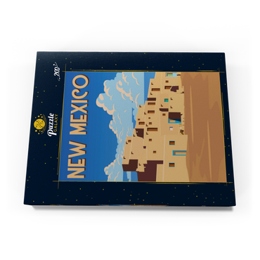 Darstellung des Puzzle Motivs New Mexico, USA, Art Deco style Vintage Poster, Illustration 200 Puzzle Schachtel Ansicht3