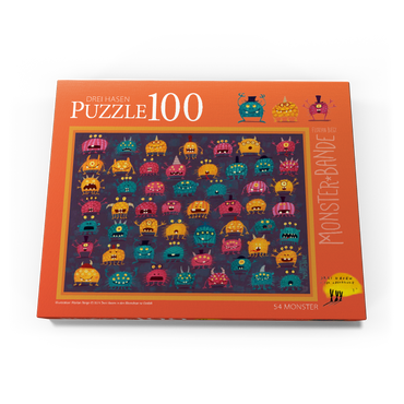 Darstellung des Puzzle Motivs 54 Monster 100 Puzzle Schachtel Ansicht3