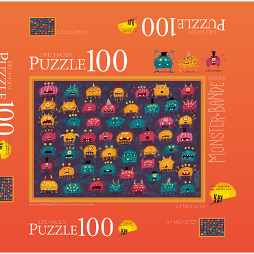 Darstellung des Puzzle Motivs 54 Monster 100 Puzzle Schachtel 3D Modell
