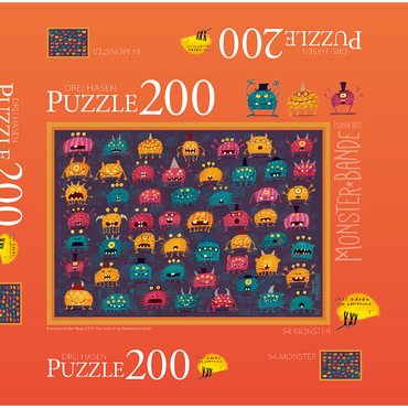 Darstellung des Puzzle Motivs 54 Monster 200 Puzzle Schachtel 3D Modell