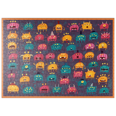 Darstellung des Puzzle Motivs puzzleplate 54 Monster 500 Puzzle