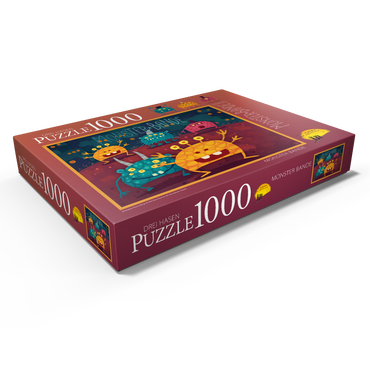Darstellung des Puzzle Motivs Monster Bande 1000 Puzzle Schachtel Ansicht1