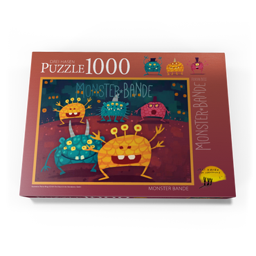 Darstellung des Puzzle Motivs Monster Bande 1000 Puzzle Schachtel Ansicht3
