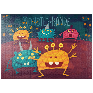 Darstellung des Puzzle Motivs puzzleplate Monster Bande 1000 Puzzle
