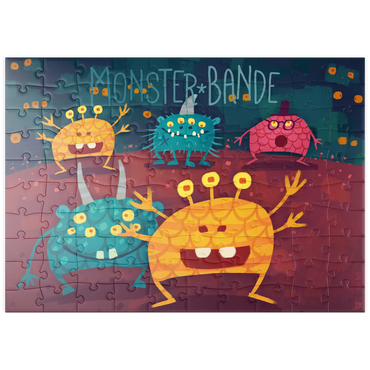 Darstellung des Puzzle Motivs puzzleplate Monster Bande 100 Puzzle