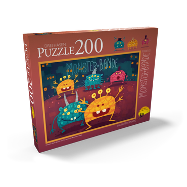 Darstellung des Puzzle Motivs Monster Bande 200 Puzzle Schachtel Ansicht2