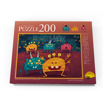 Darstellung des Puzzle Motivs Monster Bande 200 Puzzle Schachtel Ansicht3