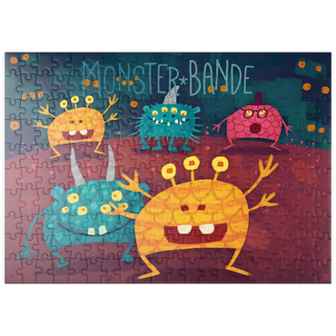 Darstellung des Puzzle Motivs puzzleplate Monster Bande 200 Puzzle
