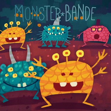 Darstellung des Puzzle Motivs Monster Bande 200 Puzzle 3D Modell