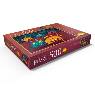 Darstellung des Puzzle Motivs Monster Bande 500 Puzzle Schachtel Ansicht1
