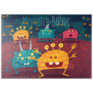 Darstellung des Puzzle Motivs puzzleplate Monster Bande 500 Puzzle