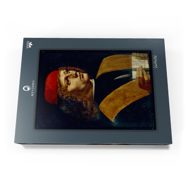 Darstellung des Puzzle Motivs Bildnis eines jungen Mannes 1000 Puzzle Schachtel Ansicht3