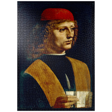 Darstellung des Puzzle Motivs puzzleplate Bildnis eines jungen Mannes 1000 Puzzle