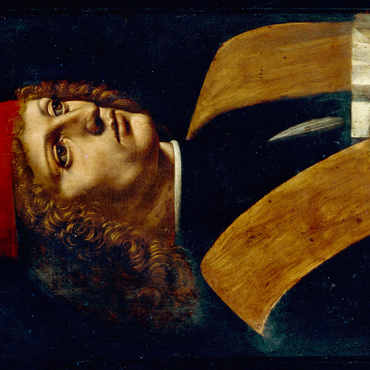 Darstellung des Puzzle Motivs Bildnis eines jungen Mannes 1000 Puzzle 3D Modell