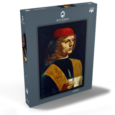 Darstellung des Puzzle Motivs Bildnis eines jungen Mannes 200 Puzzle Schachtel Ansicht2