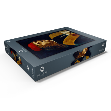 Darstellung des Puzzle Motivs Bildnis eines jungen Mannes 500 Puzzle Schachtel Ansicht1