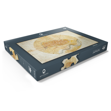 Darstellung des Puzzle Motivs Karte von Imola 200 Puzzle Schachtel Ansicht1