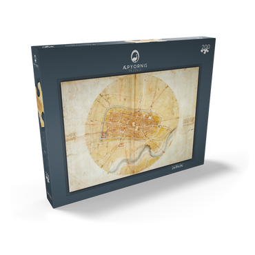 Darstellung des Puzzle Motivs Karte von Imola 200 Puzzle Schachtel Ansicht2