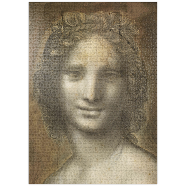 Darstellung des Puzzle Motivs puzzleplate La Joconde nue oder Monna Vanna - details 1000 Puzzle