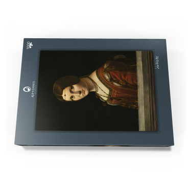 Darstellung des Puzzle Motivs La Belle Ferronnière 1000 Puzzle Schachtel Ansicht3