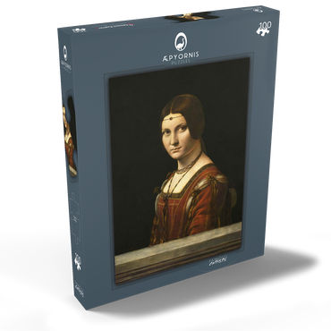 Darstellung des Puzzle Motivs La Belle Ferronnière 100 Puzzle Schachtel Ansicht2