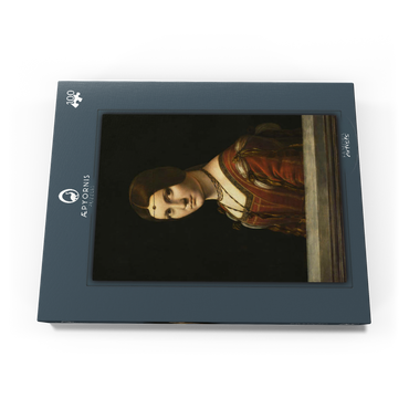 Darstellung des Puzzle Motivs La Belle Ferronnière 100 Puzzle Schachtel Ansicht3