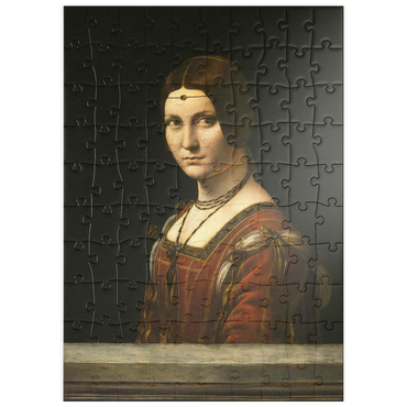 Darstellung des Puzzle Motivs puzzleplate La Belle Ferronnière 100 Puzzle