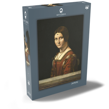 Darstellung des Puzzle Motivs La Belle Ferronnière 500 Puzzle Schachtel Ansicht2