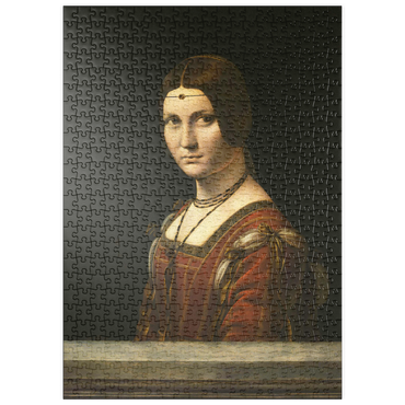 Darstellung des Puzzle Motivs puzzleplate La Belle Ferronnière 500 Puzzle