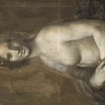 Darstellung des Puzzle Motivs La Joconde nue oder Monna Vanna 100 Puzzle 3D Modell