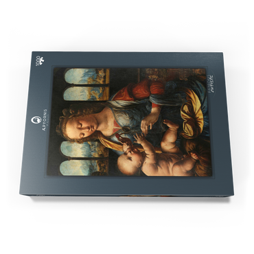 Darstellung des Puzzle Motivs Madonna mit der Nelke 1000 Puzzle Schachtel Ansicht3