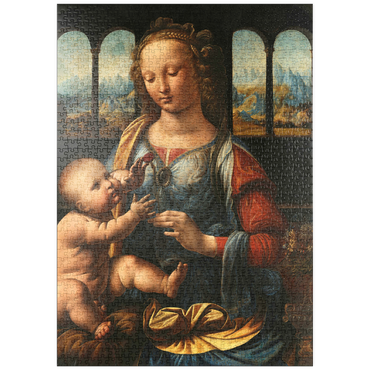 Darstellung des Puzzle Motivs puzzleplate Madonna mit der Nelke 1000 Puzzle