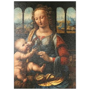 Darstellung des Puzzle Motivs puzzleplate Madonna mit der Nelke 200 Puzzle