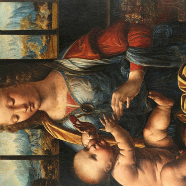 Darstellung des Puzzle Motivs Madonna mit der Nelke 200 Puzzle 3D Modell