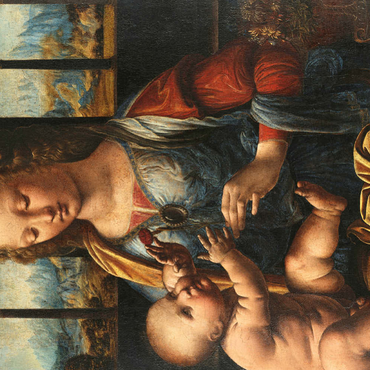 Darstellung des Puzzle Motivs Madonna mit der Nelke 500 Puzzle 3D Modell