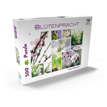 Darstellung des Puzzle Motivs Blütenpracht - Collage Nr. 2 500 Puzzle Schachtel Ansicht2